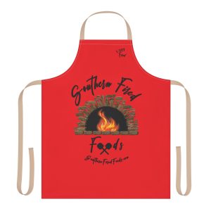 Southern Fired Foods Apron, 5-Color Strap Kitchen Apron, Cooking Gift, BBQ Apron, Chef Apron, Culinary Gift, Cooking Party Accessory