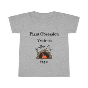 'Pizza Obsession Trainee' Toddler T-Shirt, Fun Gift for Food Lovers, Kids Cooking Shirt, Birthday Present for Little Chefs, Cute Casual Wear