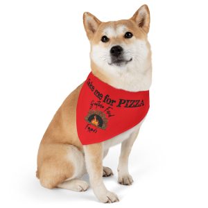 Pizza Lover Pet Bandana Collars | Fun Accessory for Dogs | Ideal for Parties, Walks, Birthdays, Holidays, and Pet Events