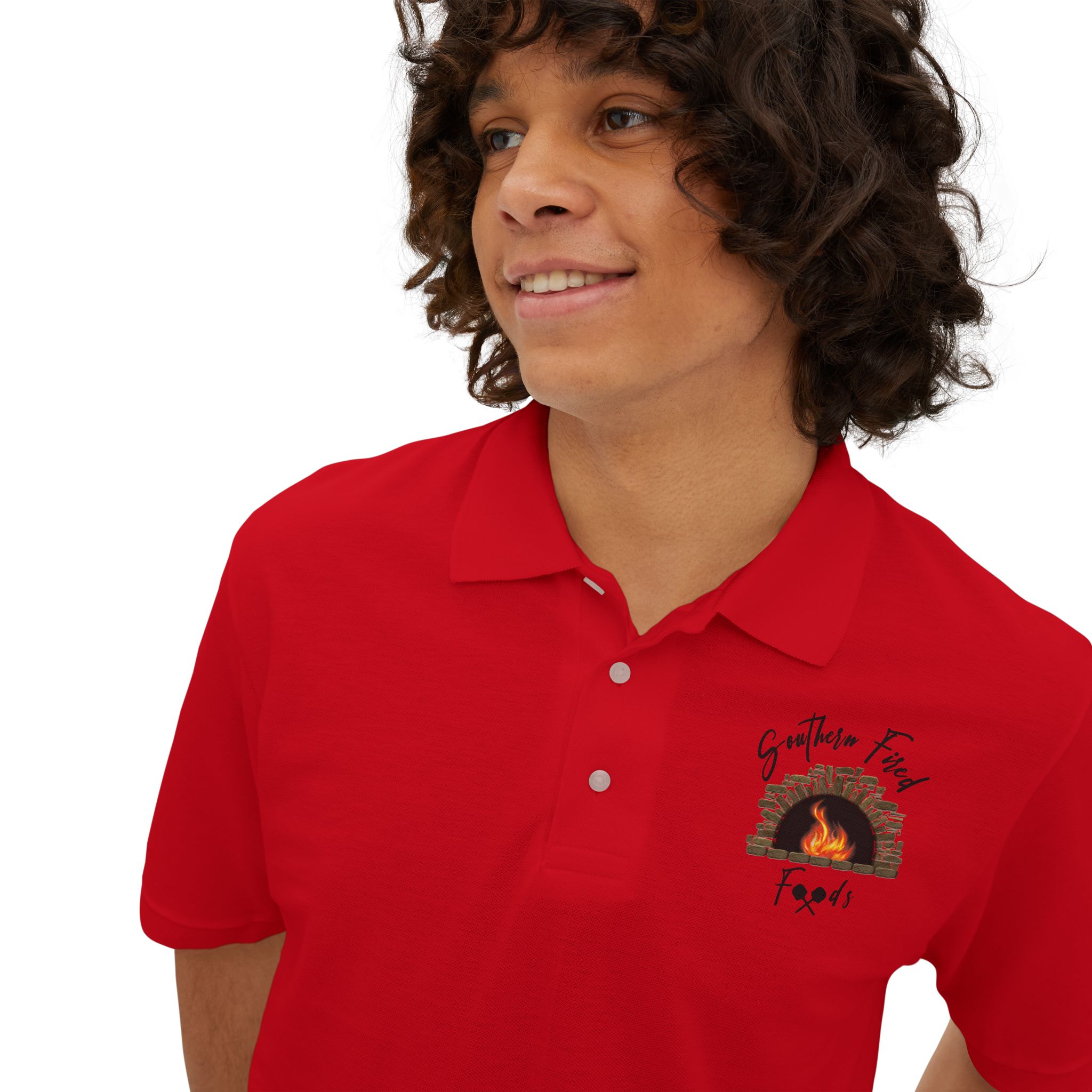 Men's Polo — Southern Fired Foods Embroidered Logo - Image 5